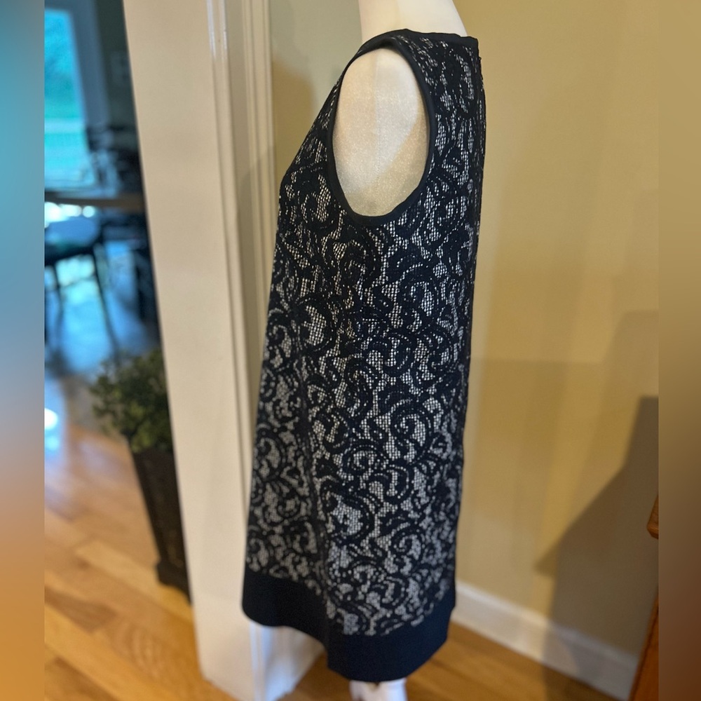Brooks Brothers Navy and White Midi Sheath Dress - Picture 6 of 12